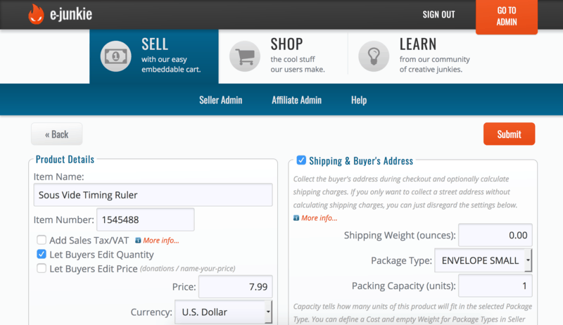 Tools of the Trade: E-junkie image