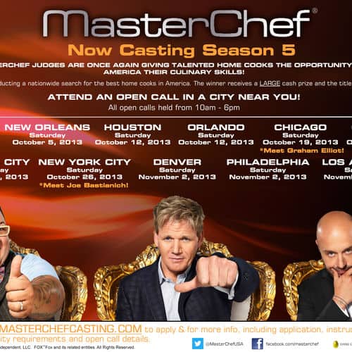 Master chef flyer all cities