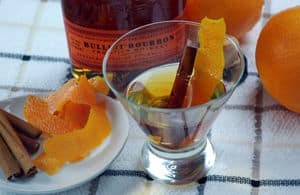 Orange cinnamon infused bourbon