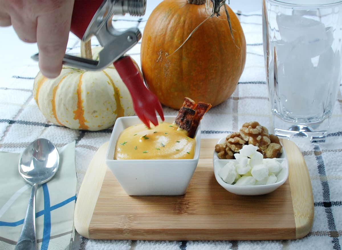 Sweet potato foam siphon