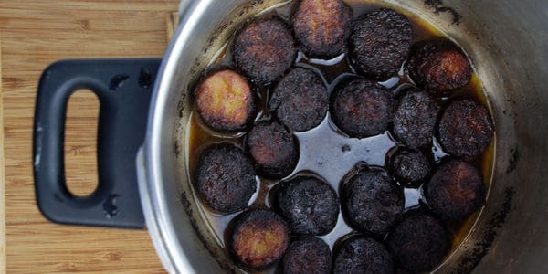 Caramelized plantain butter pot