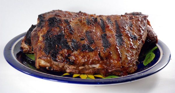 Sous vide st louis ribs