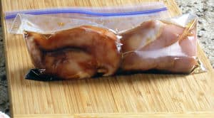 Chicken in ziplock