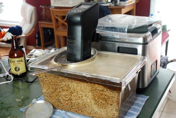 Sous vide beer chinois