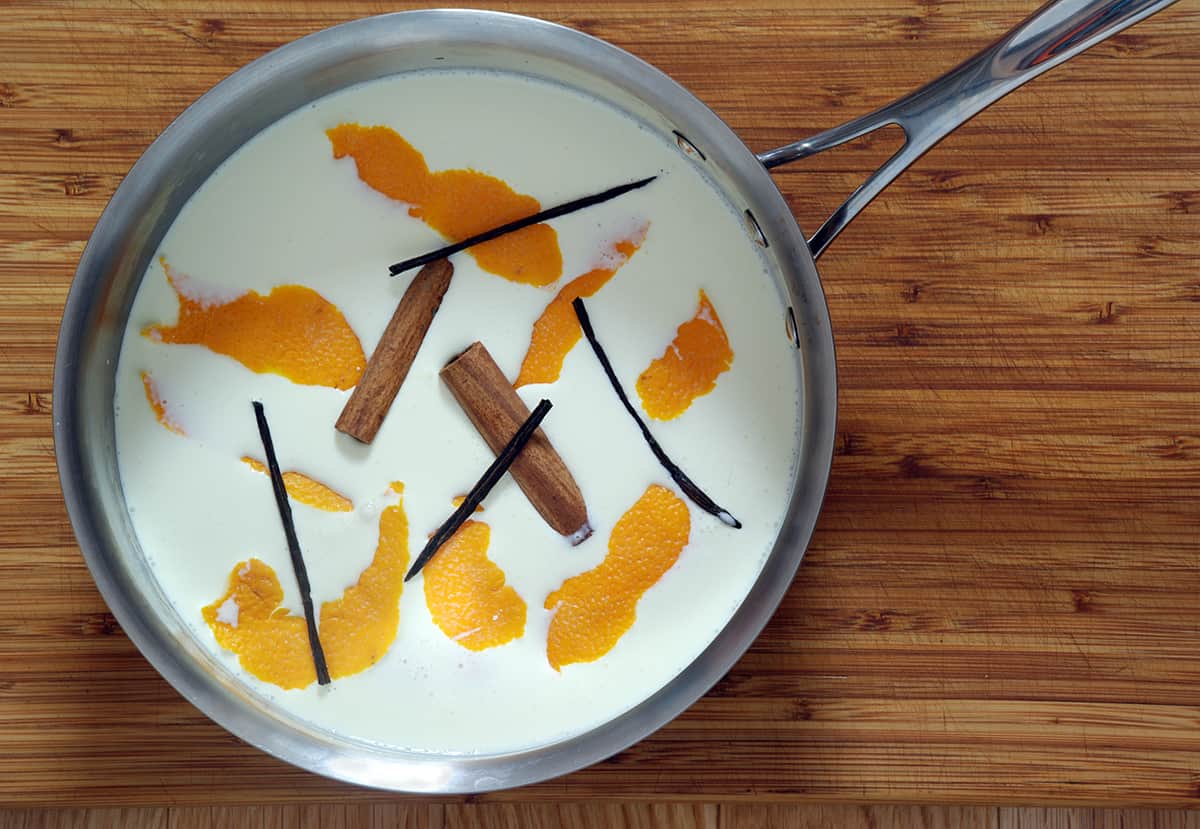 Orange vanilla infused cream