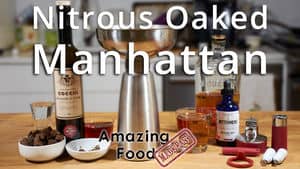 Nitrous oaked manhattan