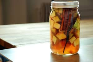 Apple pie infused bourbon