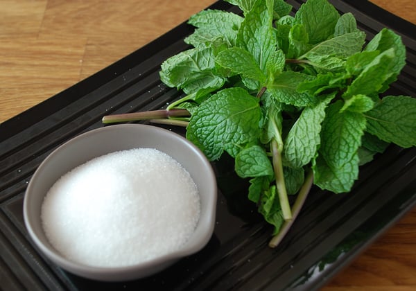 Mint infused simple syrup ingredients