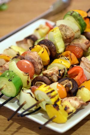 Sous vide shish kabobs chicken cook