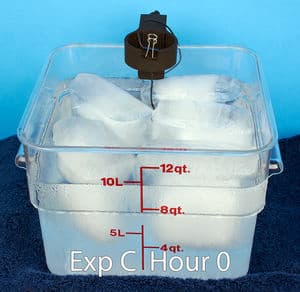 Sous vide delayed cook bags 50 refrig hour 0