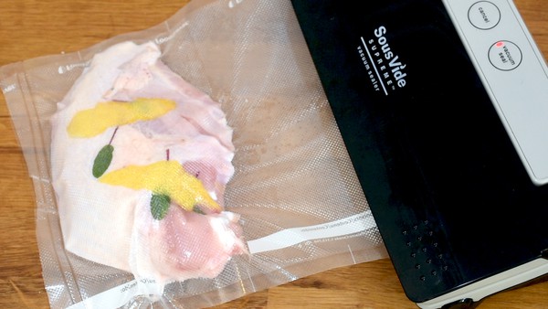 Sous vide turkey breast sealing