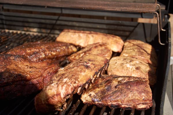 Sous vide smoked ribs smoking