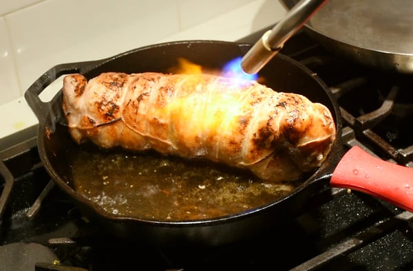 Sous vide searing turkey 67