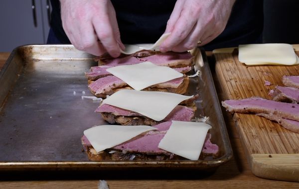 Sous vide corned beef reubens 81