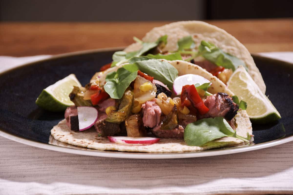 Sous vide top round tacos 2