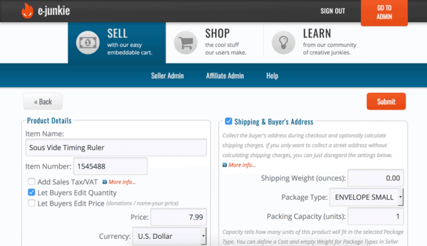 E junkie edit screen.png