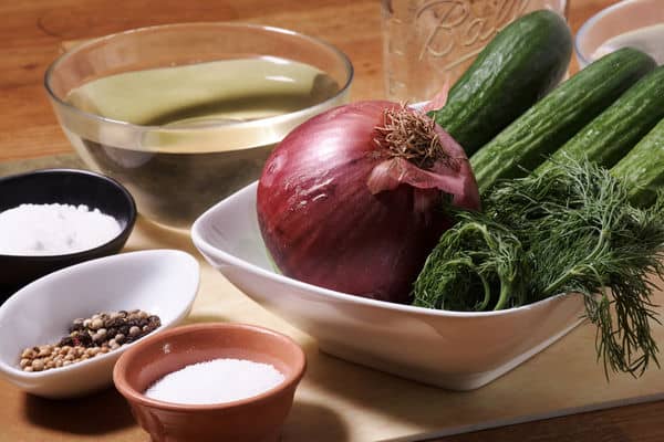 Sous vide dill pickles 1