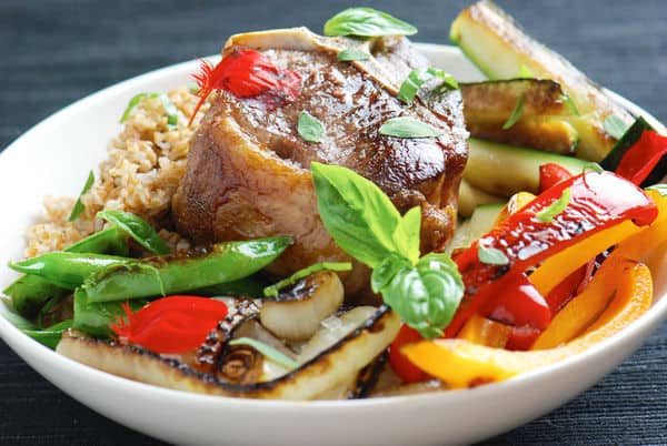 Sous vide lamb chop bowl 3