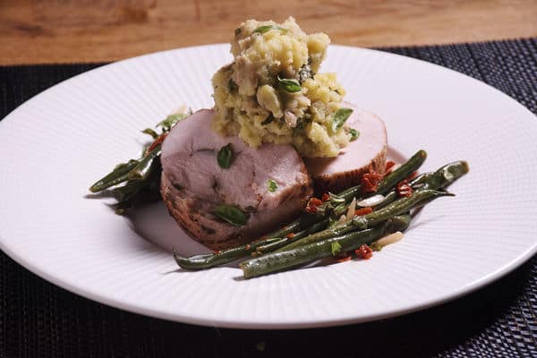 Sous vide turkey roulade 96