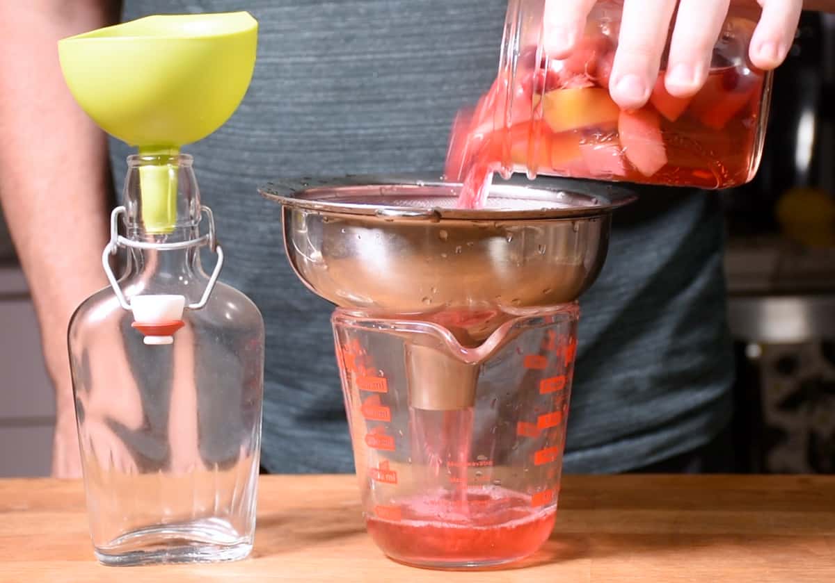 Sous vide cranberry apple vodka 24