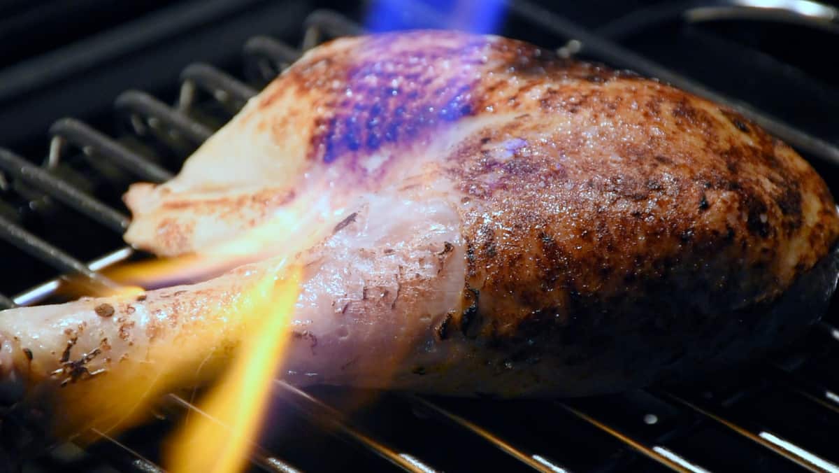 Sous vide searing turkey 11