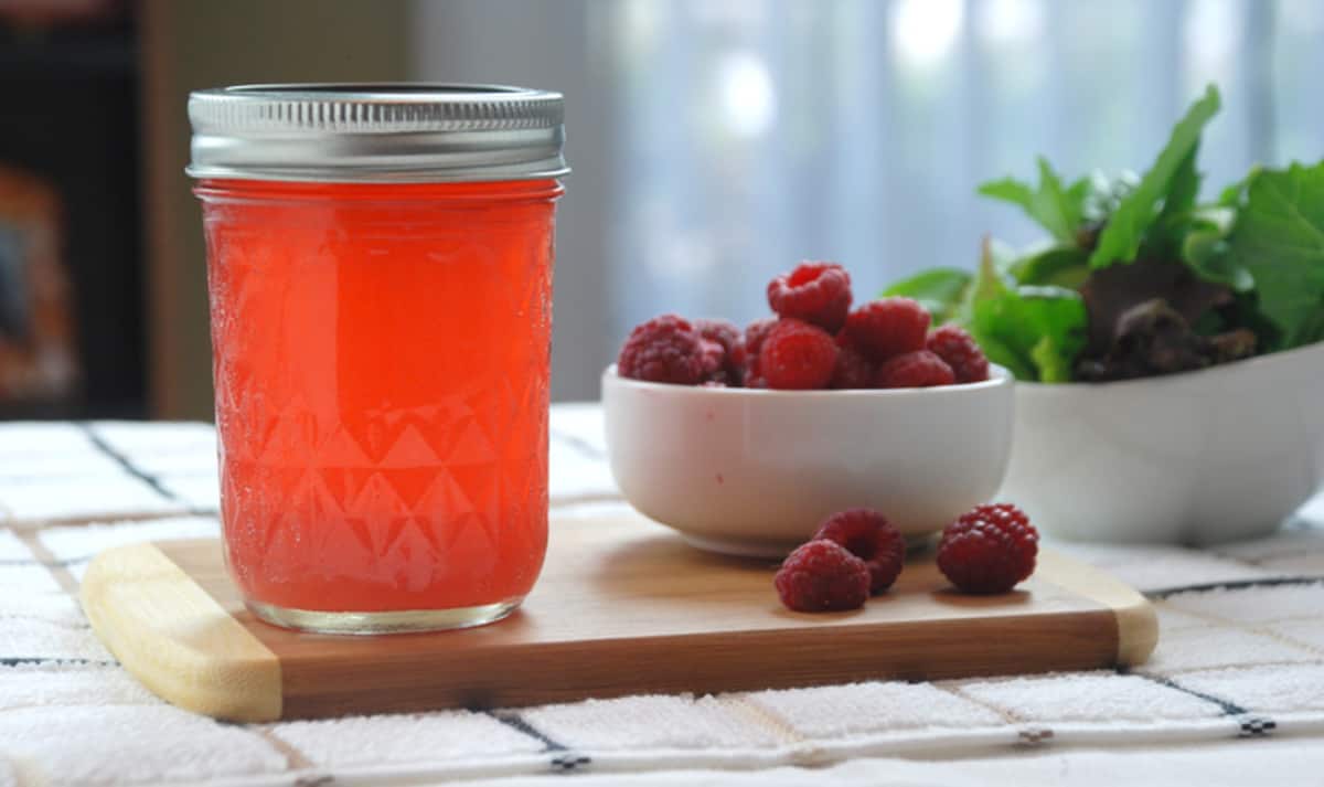 Raspberry infused vinegar.jpg