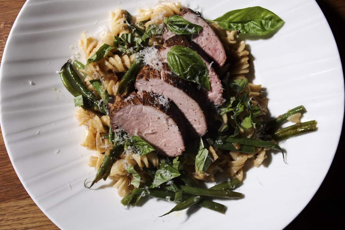 Sous vide pork tenderloin fuscilli 5