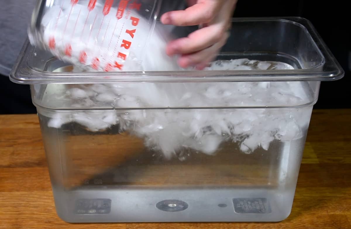 Sous vide ice bath 2