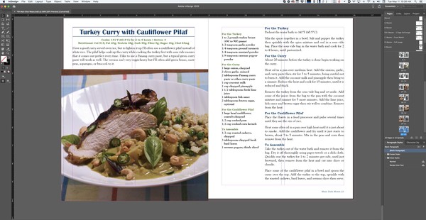 Book layout indesign