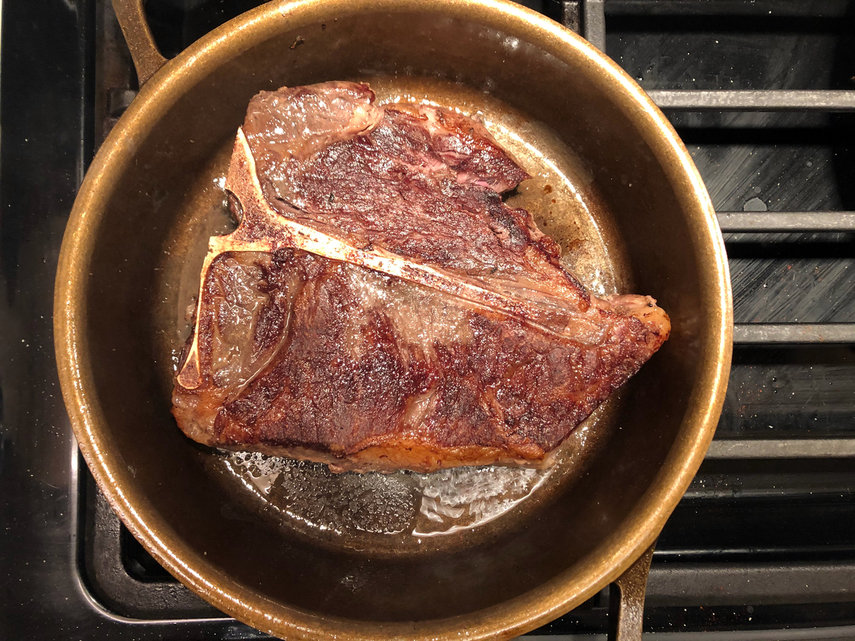 Sous vide t bone steak 2