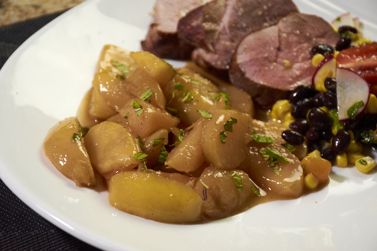 Sous vide apples spiced 26