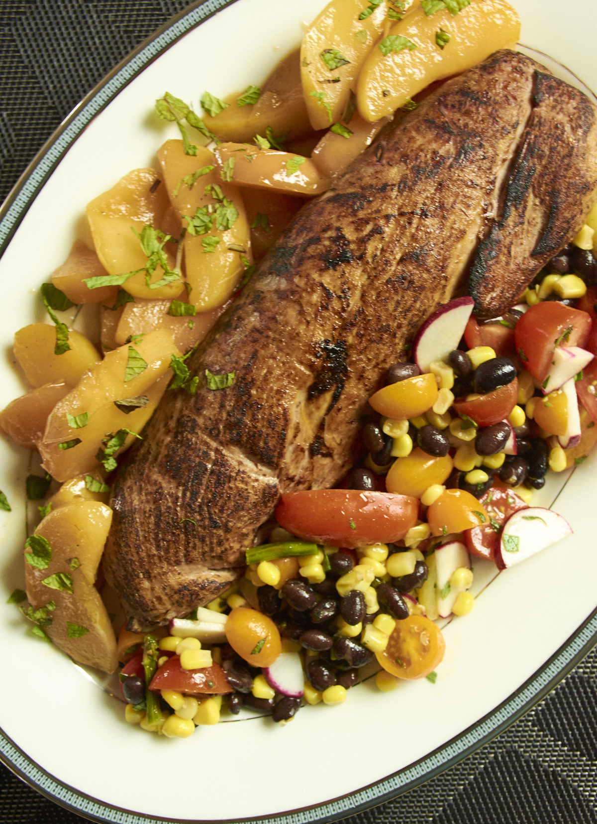 Sous vide pork tenderloin apples 11