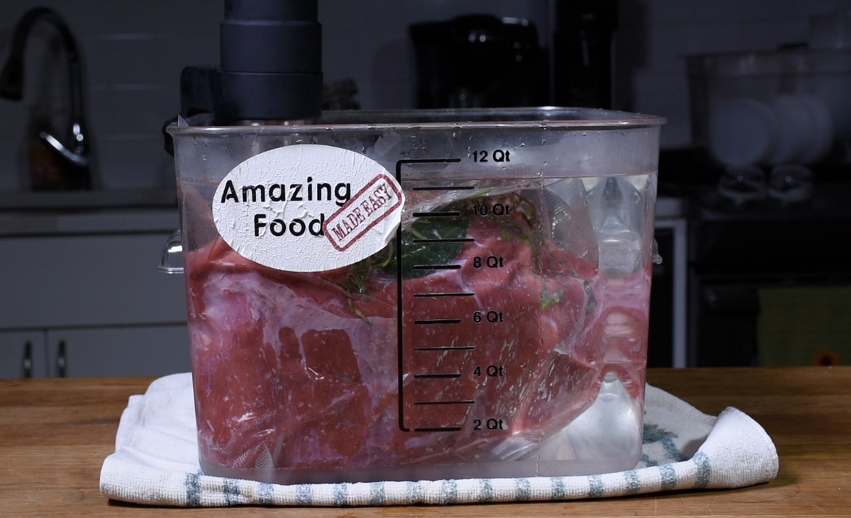 Sous vide chuck roast raw 22
