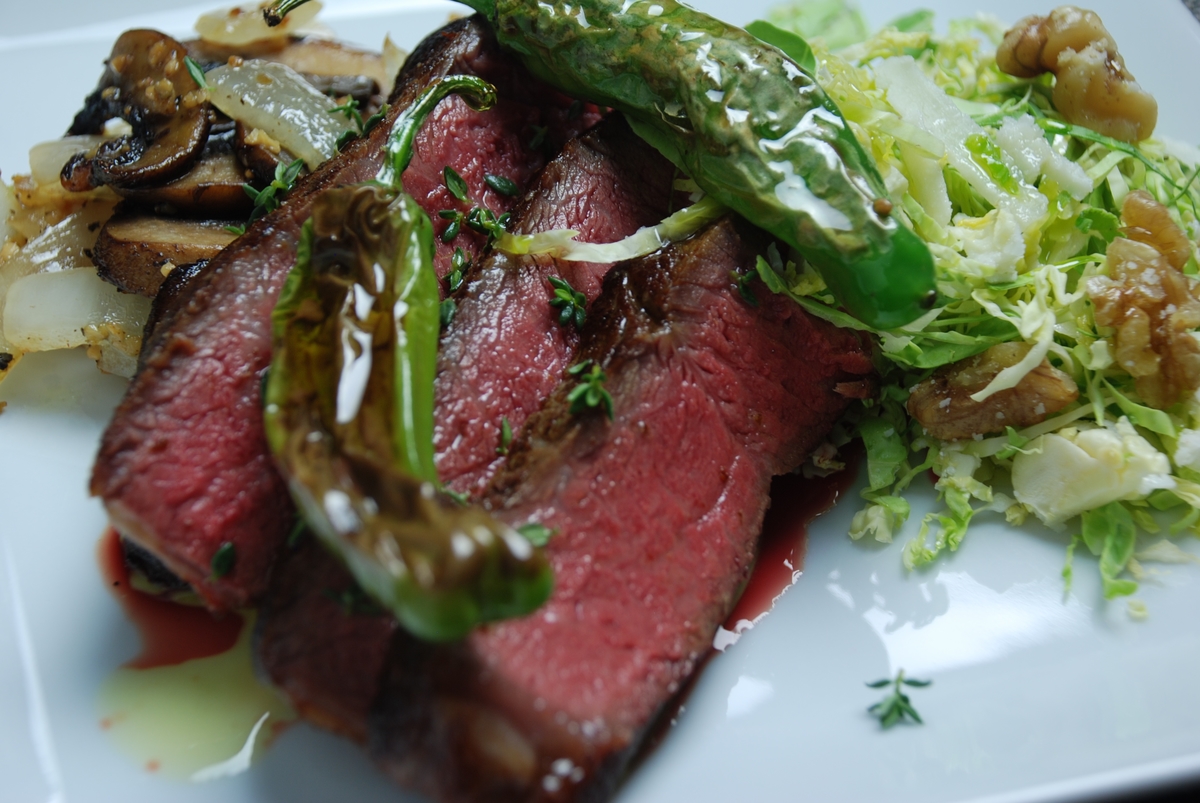 Sous vide steak shishito peppers 3