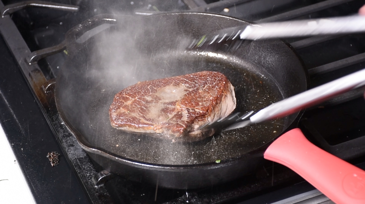 Sous vide pan searing 41