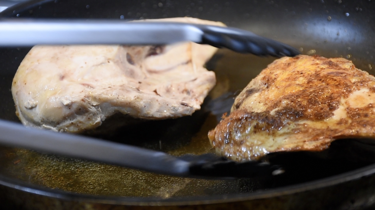 Sous vide pan searing 4