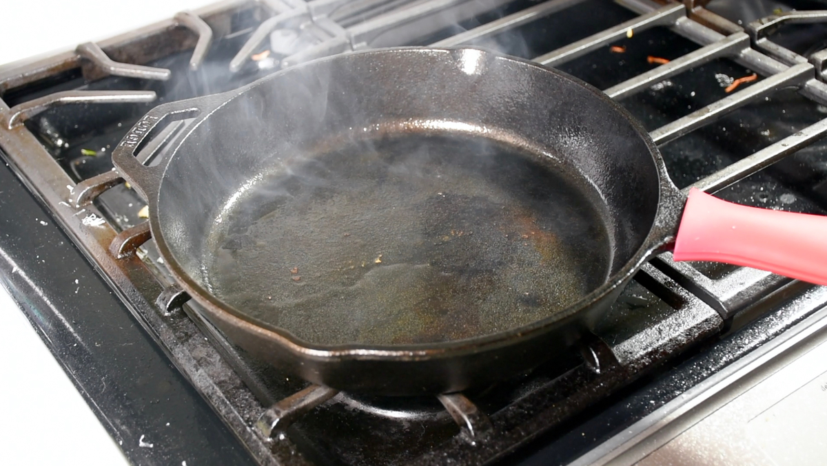 Oil smoking searing sous vide 2