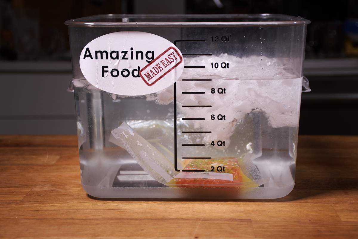 Sous vide ice bath 10