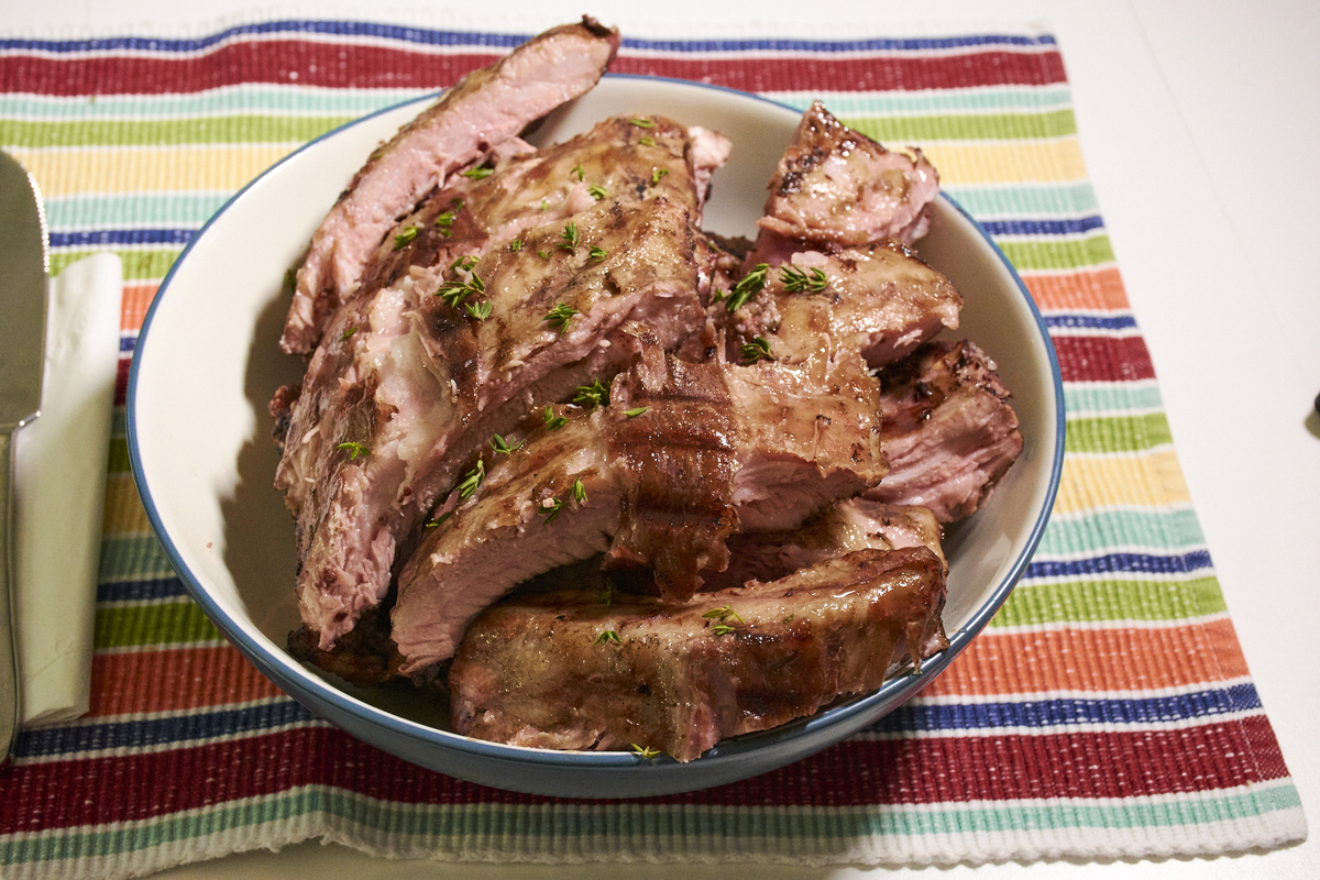 Sous vide baby back ribs 115