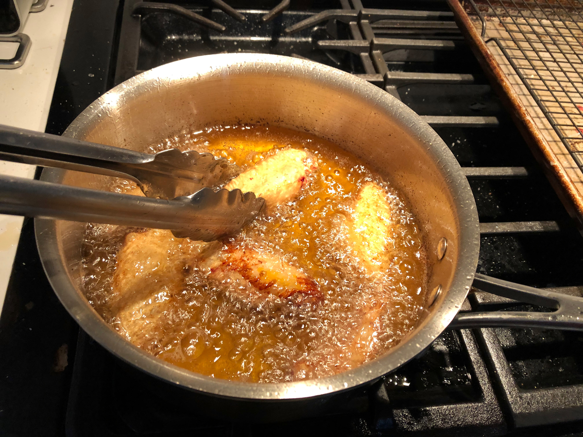 Sous vide deep frying 6
