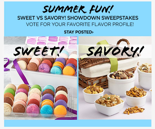 Sweet VS Savory Sweepstakes Freebie Mom
