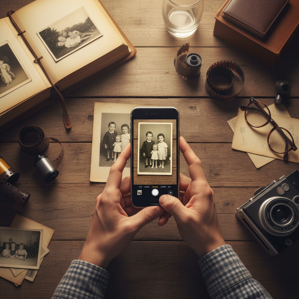 Digitized Photos Are Becoming the New Family Archive illustration