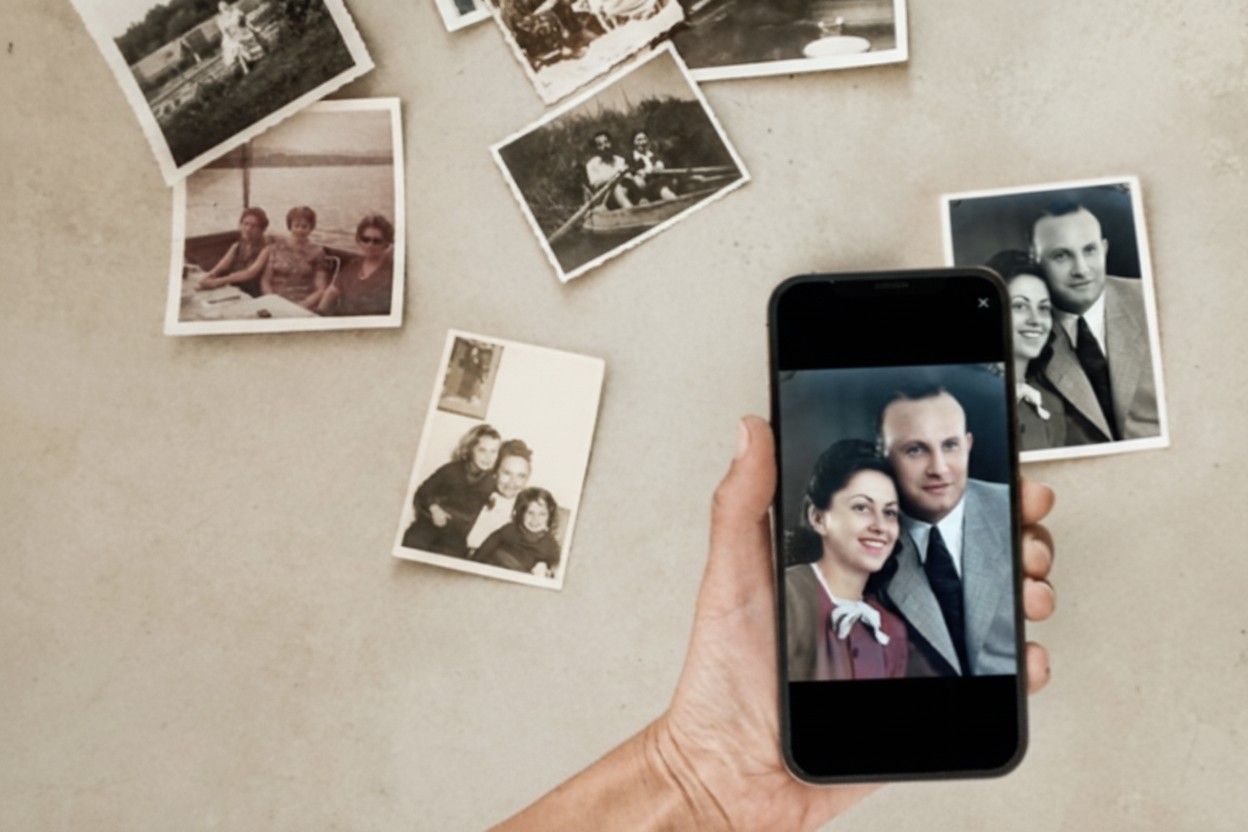 Families Using Photos to Fill in History Gaps illustration