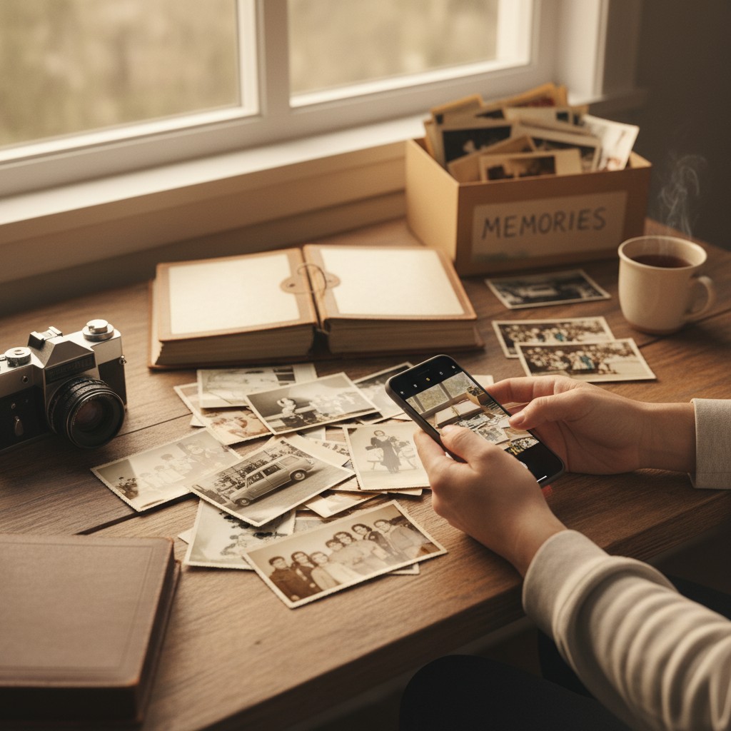 Is It Better to Scan Photos at Home or Send Them Out illustration