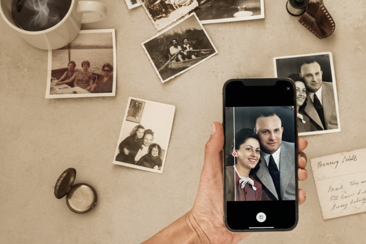 Remembering People Through Old Pictures illustration