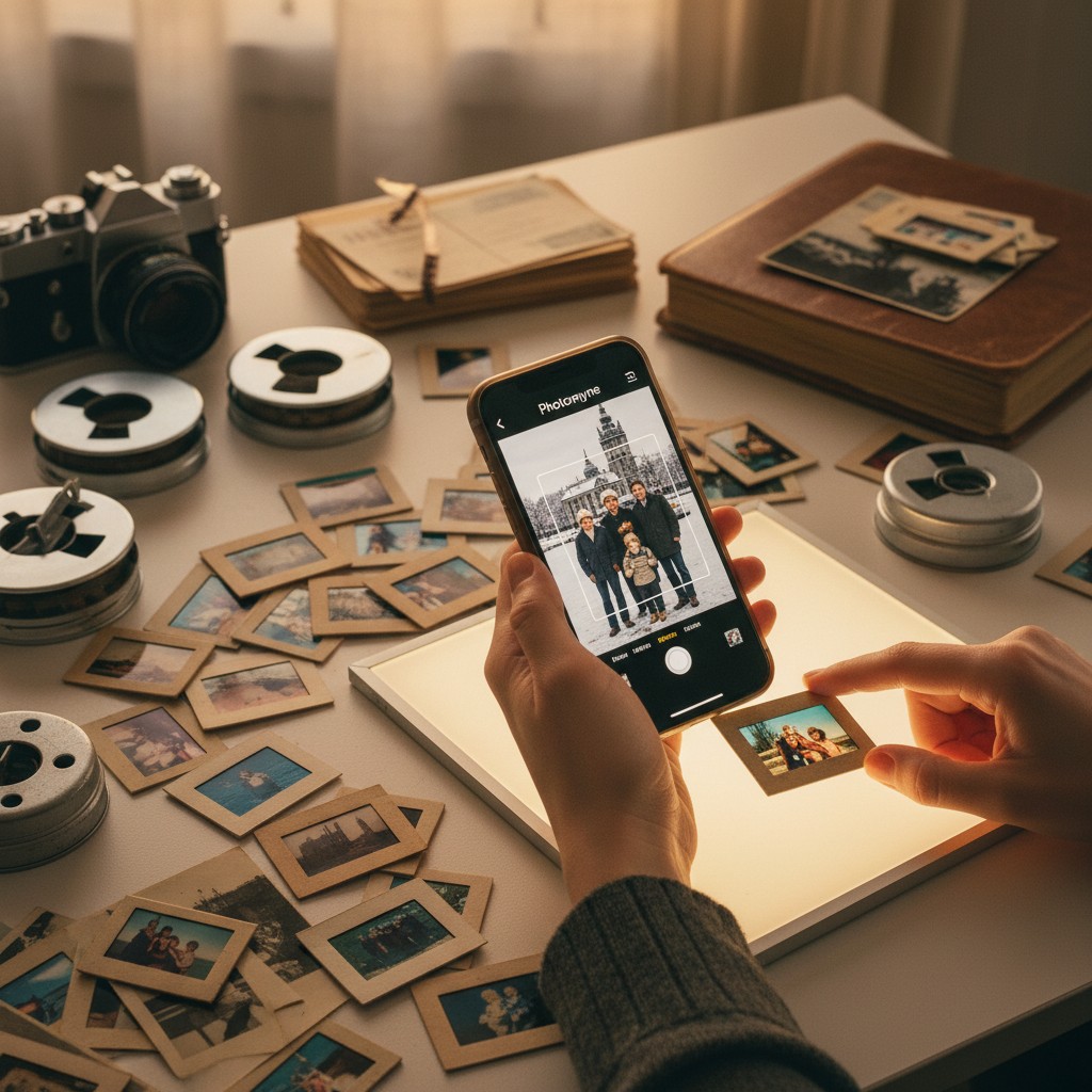 Slides From Family Trips No One Remembers Taking illustration