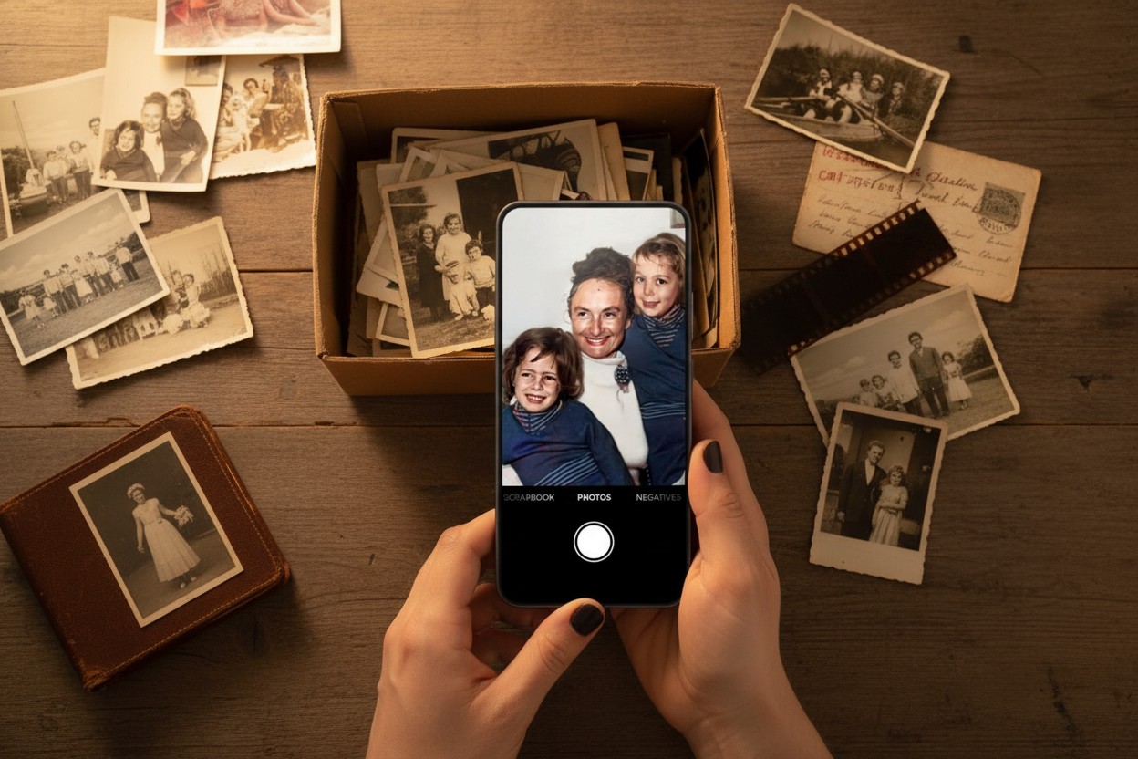 The Feeling of Finding Forgotten Photos From Your Past illustration