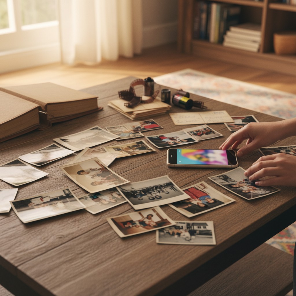 When Family Photos Are Scattered Across Households illustration