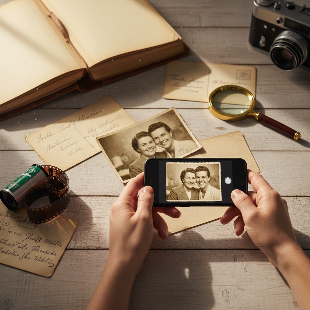 Why Nostalgia Is Driving People to Digitize Old Photos illustration
