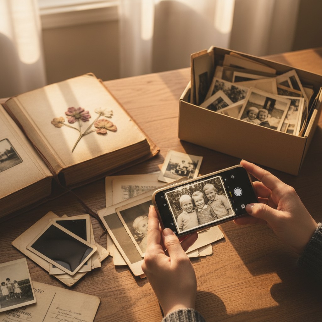 Why So Many People Are Finally Scanning Their Old Photos illustration